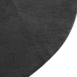 tectake® Kortpolig vloerkleed Soft Zone Ø 120 cm - Antraciet