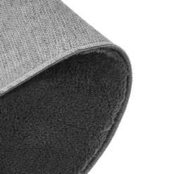 tectake® Kortpolig vloerkleed Soft Zone Ø 120 cm - Antraciet