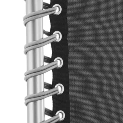 tectake - Ligbed Cloud inklapbaar, traploos verstelbaar, Zwart