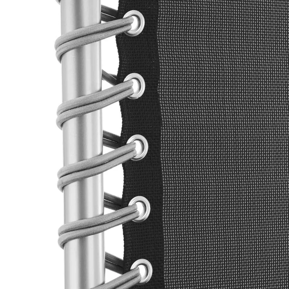 tectake - Ligbed Cloud inklapbaar, traploos verstelbaar, Zwart