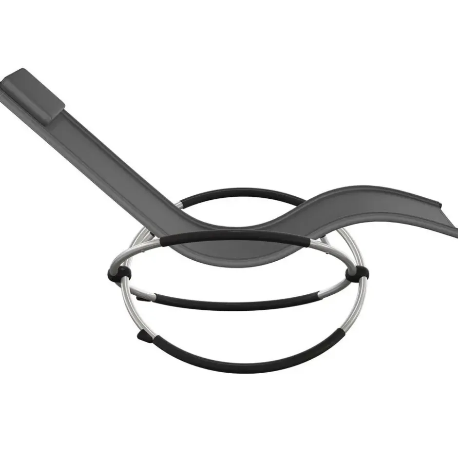 tectake Ligbed Paulina ergonomisch, opvouwbaar, 150 kg, Grijs