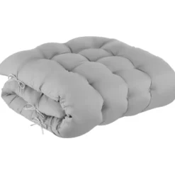 tectake Ligstoel Cloud II met zonnekap, opvouwbaar, Lichtgrijs