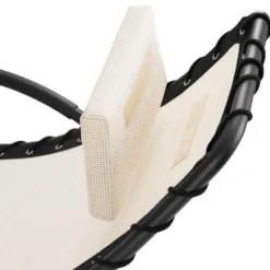 tectake Ligstoel Toulon, ergonomisch, schommelfunctie, Beige