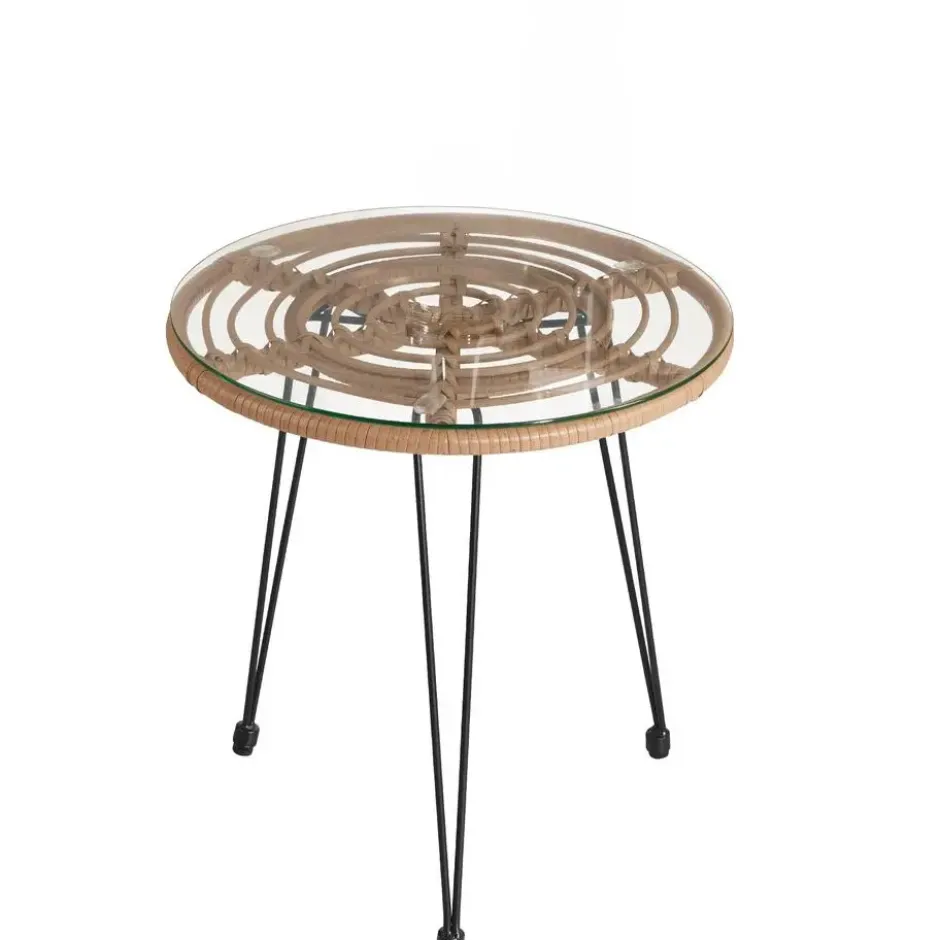 tectake - loungeset Molfetta - wicker - natuurkleur