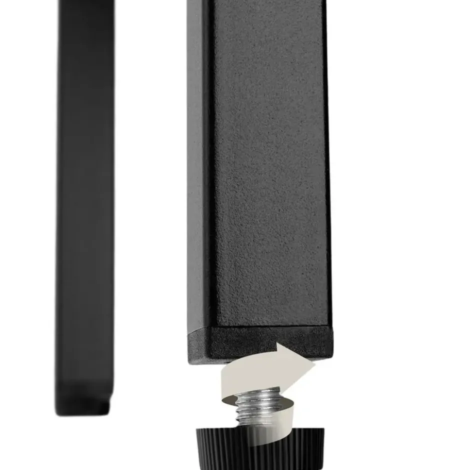 tectake metalen vitrinekast, Zwart