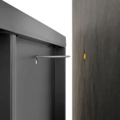 tectake metalen vitrinekast, Zwart