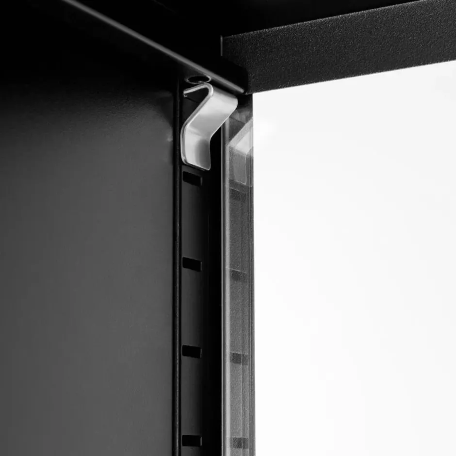 tectake metalen vitrinekast, Zwart