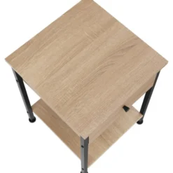 tectake Nachtkastje Bradford 40x40x55,5cm, Industrieel Licht Hout, Eiken Sonoma