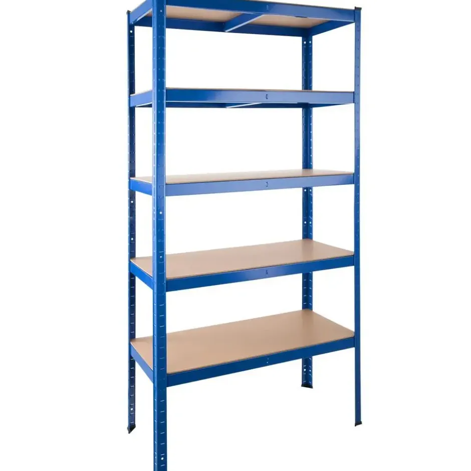 tectake Opslagrek 5 niveaus, Blauw