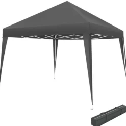 tectake - Partytent Linosa opvouwbaar 3x3m, Grijs