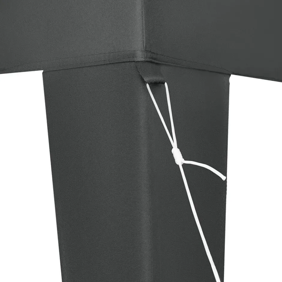 tectake - Partytent Linosa opvouwbaar 3x3m, Grijs