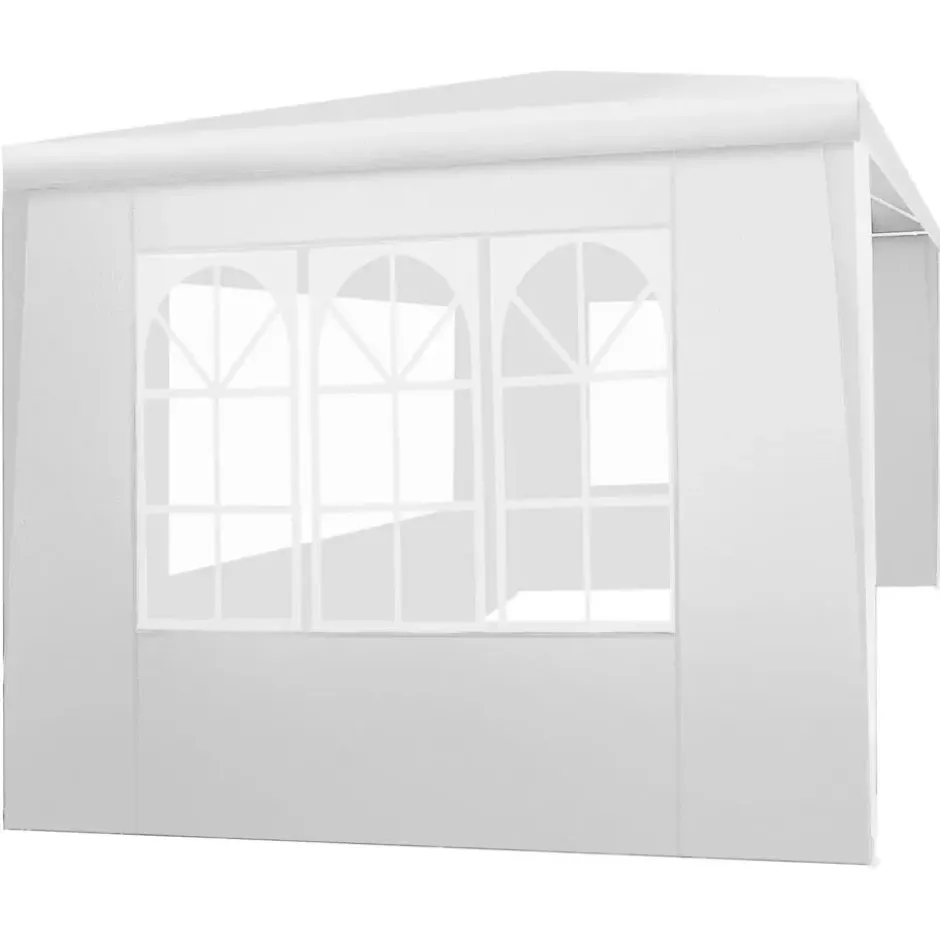 tectake Paviljoen Barinas met 3 zijdelen, waterdicht, 3x3m, Wit