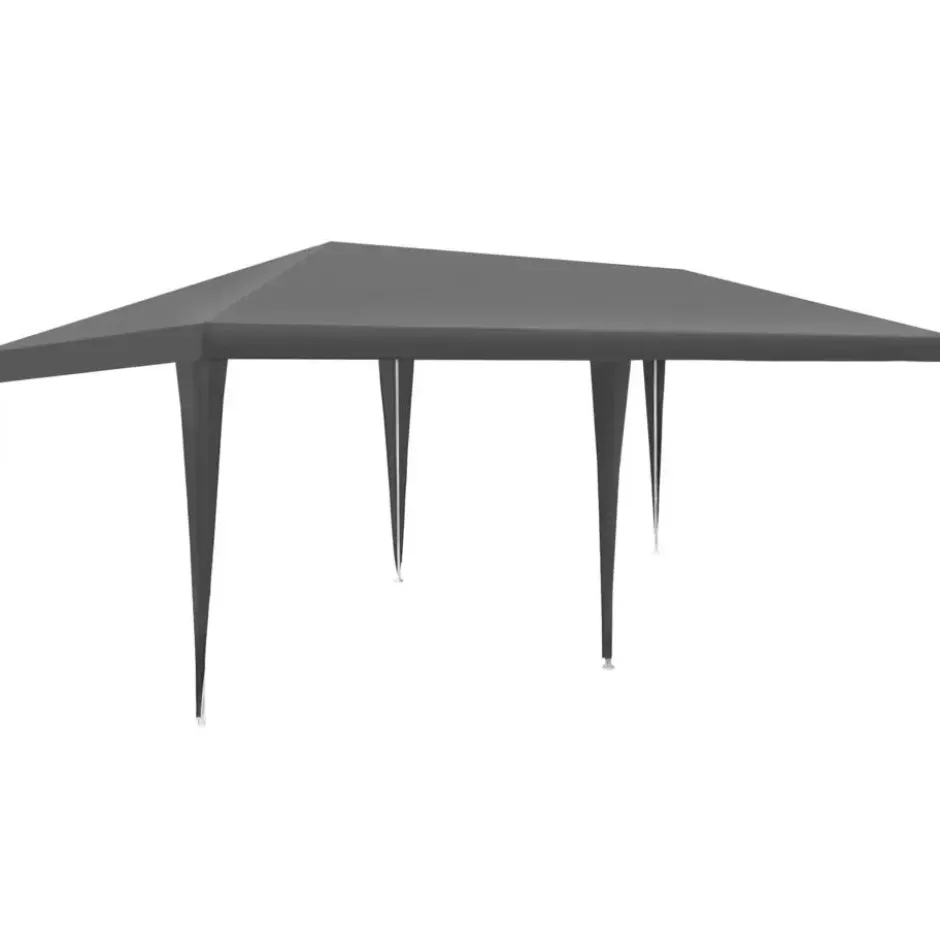tectake Paviljoen Novara met 5 zijpanelen, waterdicht, 6x3m, Grijs