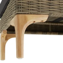 tectake Rotanlounge met aluminium frame Bellaria, Natuur