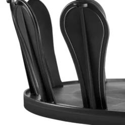 tectake Schoenencarrousel 26,5x100-300cm, plek voor 48 paar schoenen, Zwart