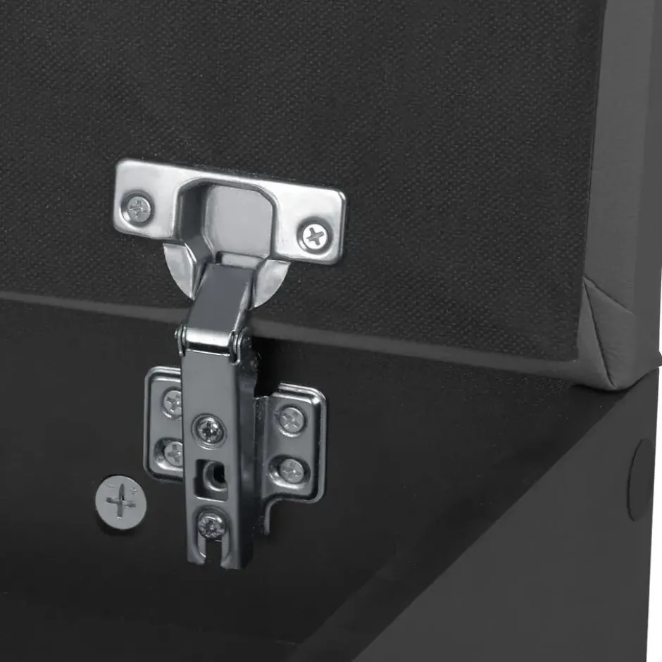 tectake Schoenenkast Jasmina met zitkussen 60x30x43,5cm, Zwart