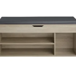 tectake Schoenenkast Natalya met zitkussen 104x30x49cm