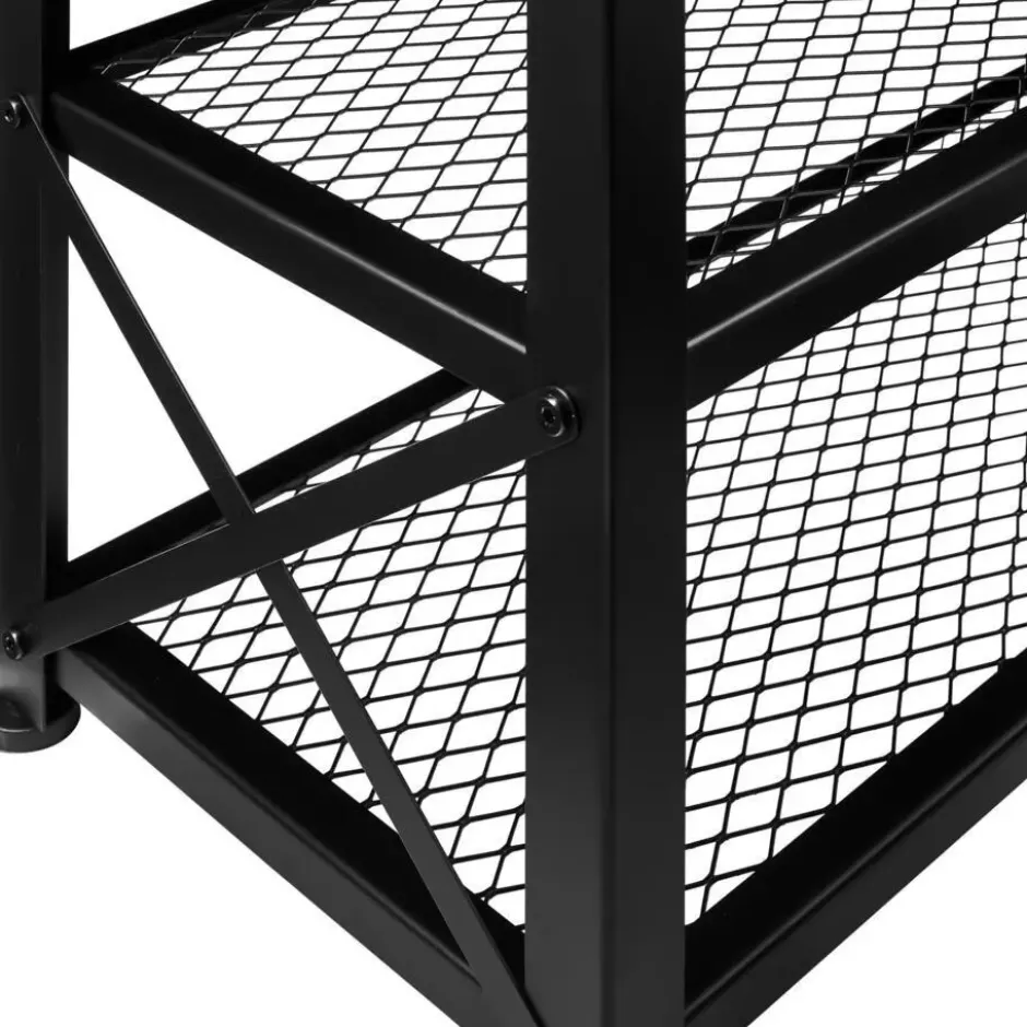 tectake Schoenenrek Blackpool 101x30,5x45,5cm, Industrieel Hout Donker, Rustiek