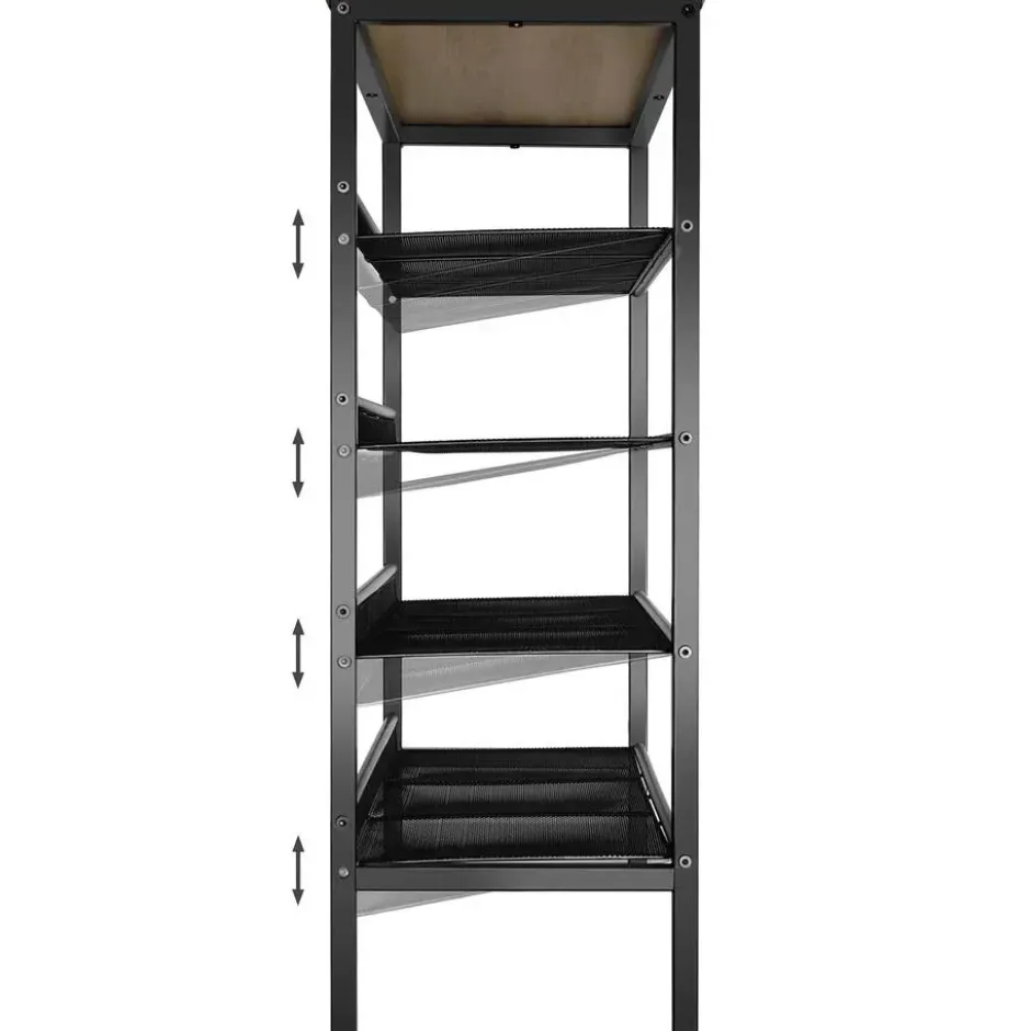 tectake Schoenenrek Bournemouth 75,5x30,5x85,5cm