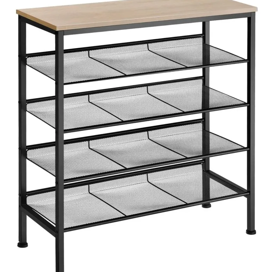 tectake Schoenenrek Bournemouth 75,5x30,5x85,5cm