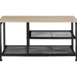 tectake Schoenenrek Taunton 80x30x45,5cm, Industrieel Licht Hout, Eiken Sonoma