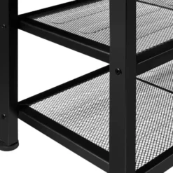 tectake Schoenenrek Taunton 80x30x45,5cm, Industrieel Licht Hout, Eiken Sonoma