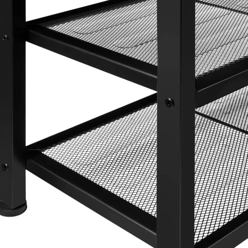 tectake Schoenenrek Taunton 80x30x45,5cm, Industrieel Licht Hout, Eiken Sonoma