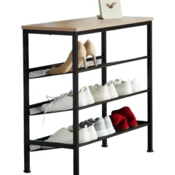 tectake Schoenenrek Wolverhampton 75,5x30,5x69,5cm