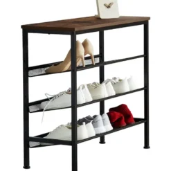 tectake Schoenenrek Wolverhampton 75,5x30,5x69,5cm
