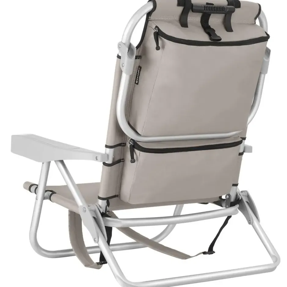 tectake Strandstoel Coral, inklapbaar met rugzakfunctie - per stuk - Beige