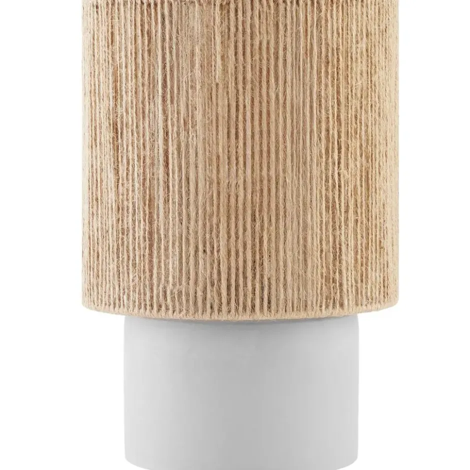 tectake Tafellamp Klea van jute in boho-stijl, 60W, Natuur