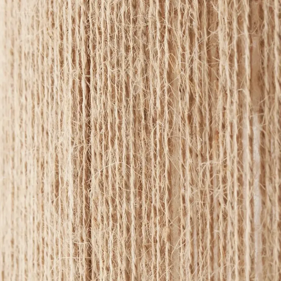 tectake Tafellamp Klea van jute in boho-stijl, 60W, Natuur