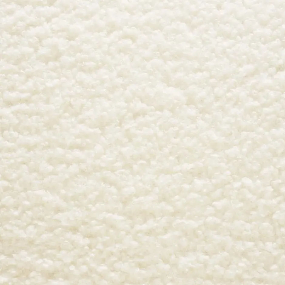 tectake Teddy-fauteuil Robina 2 offwhite W2, Bouclé Gebroken Wit