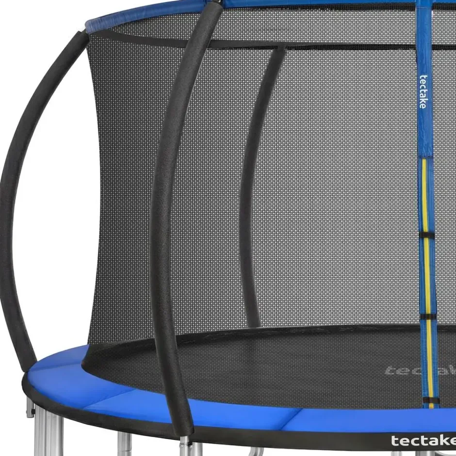 tectake Trampoline Jumpy met veiligheidsnet, Zwart/Blauw