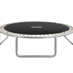 tectake Trampoline, Robuust Sporttoestel, Veiligheidsnet, Zwart/blauw