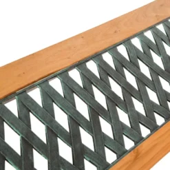 tectake Tuinbank, Stevig En Stabiel, Weerbestendig, Bruin, Gelakt Hout