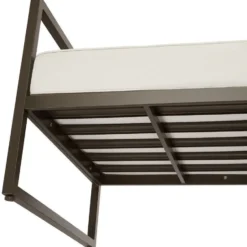 tectake - Tuin-loungebank Comosa, 3-zits, XXL kussens, Bruin / Beige