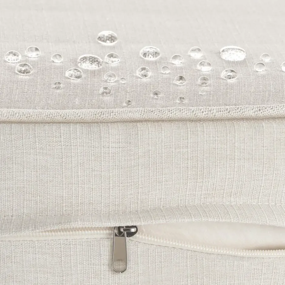 tectake - Tuin-loungebank Comosa, 2-zits, ultradikke kussens, Bruin / Beige