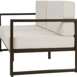 tectake Tuin-loungeset Comosa voor 5 personen, XXL kussens, Bruin / Beige