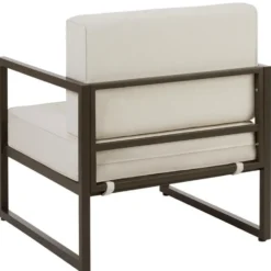 tectake Tuin-loungeset Comosa voor 4 personen, XXL kussens, Bruin / Beige