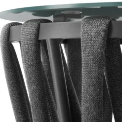 tectake Tuinset Lugano Touwdesign - Aluminium Frame - Antraciet