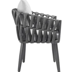 tectake Tuinset Lugano Touwdesign - Aluminium Frame - Antraciet