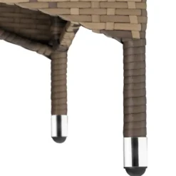 tectake - tuinset Porto 6 + 1 - wicker - natuurkleur