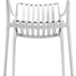 tectake Tuinstoelen Alcudia, weerbestendig, stapelbaar, Crème