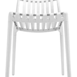 tectake Tuinstoelen Alcudia, weerbestendig, stapelbaar, Crème