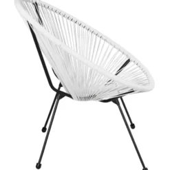 tectake 2 tuinstoelen Santana in Acapulco-design, Wit