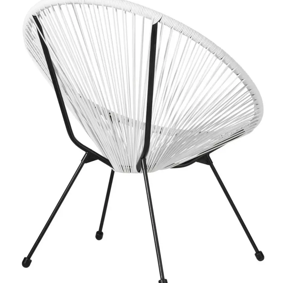tectake 2 tuinstoelen Santana in Acapulco-design, Wit
