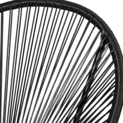 tectake 2 tuinstoelen Santana in Acapulco-design, Zwart