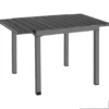 tectake Tuintafel Zwart Uitschuifbaar Aluminium voor 4-6 pers Weerbestendig