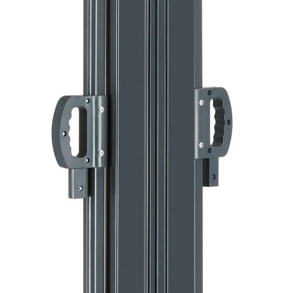 tectake Uitschuifbaar dubbel windscherm met oprolmechanisme, Beige